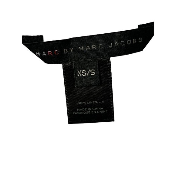 MARC JACOBS WHITE TEESHIRT MARC BY MARC JACOBS (SZ M/L) LINEN POCKET TEE - Picture 3 of 7